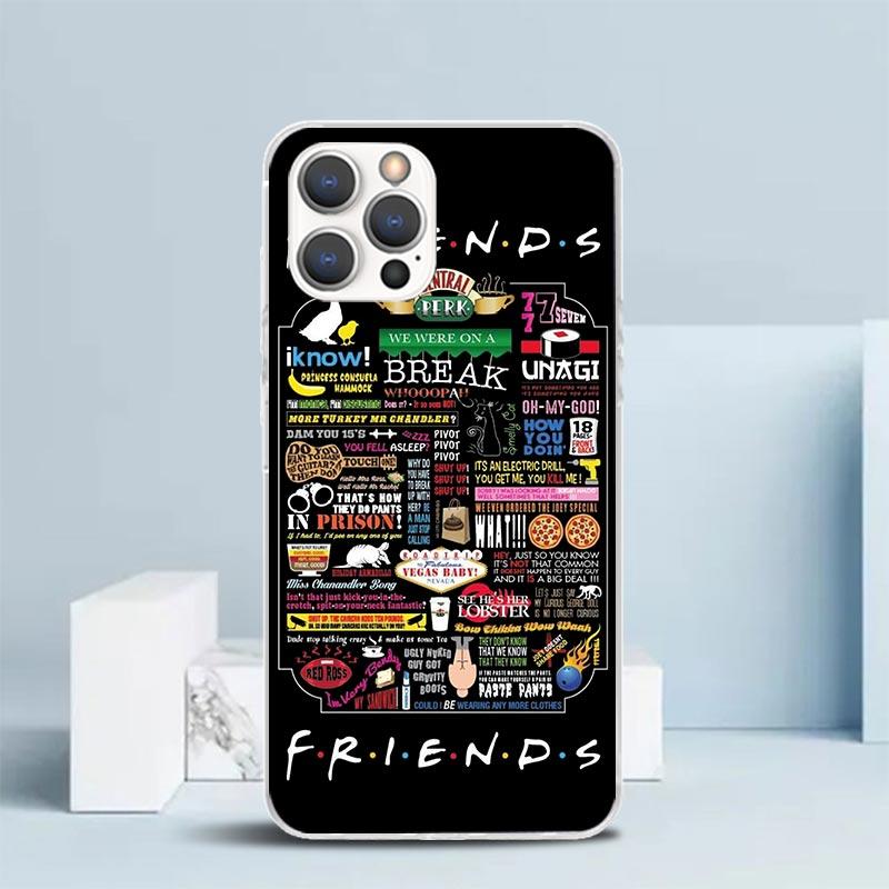 Friends Tv Show Funny Family Phone Case For IPhone 16 17 Air 16E 15 14 Plus 13 Mini 12 11 Pro Max 7 8 + SE 2020 Soft TPU Back Co