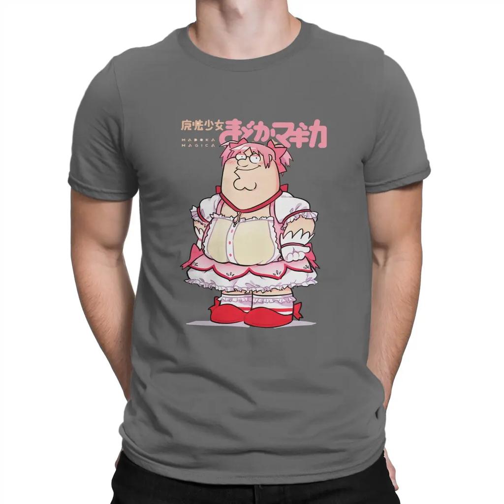 Funny Magical Girl Classic TShirt Puella Magi Madoka Magica Anime Tops 100% Cotton T Shirt Humor High Quality Birthday Gifts