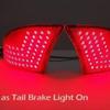LED Rear Bumper Reflector Brake Light Rear Reverse Tail Lamp for Lexus IS250 IS300 IS350 XE30 2013 2014 2015 2016