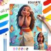 Moana Digital Oil Painting Art Kit DIY Handmade Home Decoration Gift
