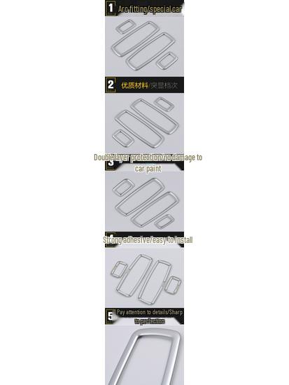 14 Grand Cherokee Window Switch Trim Sticker for Door Armrest