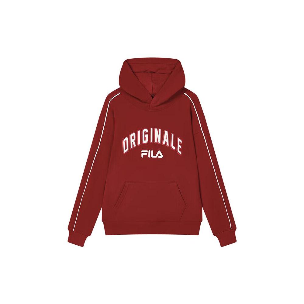 FILA Sweatshirts Men s Burgundy Hooded Moderate Regular F11M349201F-WI L