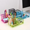 3 Compartments Pen Holders Desk Organizer Large Capacity Pencil Holders Pencil Storage Box Office Supplies For Home