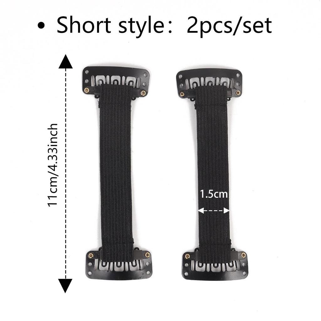 Fascia lifting viso nera a forma di V regolabile con clip elastica BB antirughe da 1,5 cm