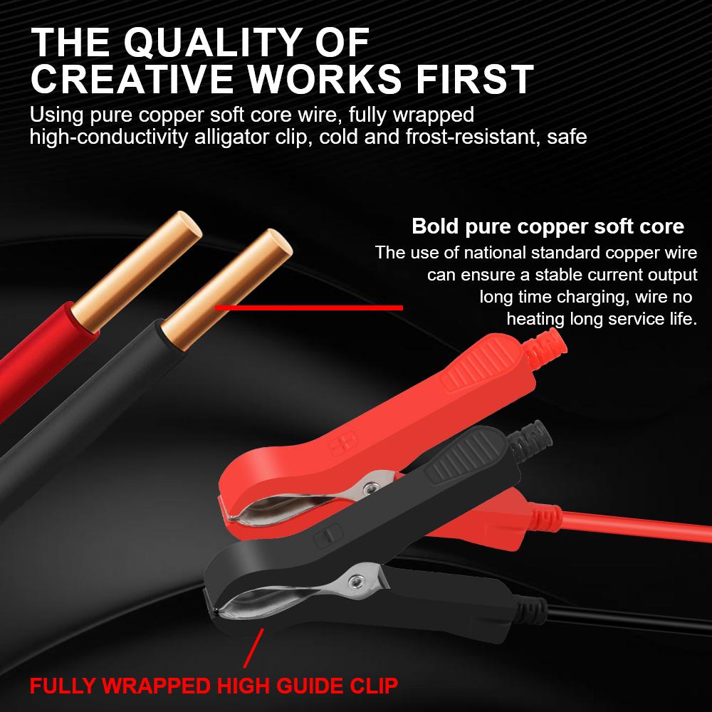 6A 12V Car Battery Chargers 3 Stages Fast Charging Storage Batteries Lead Acid AGM GEL Battery Intelligent Pulse Repair Tools