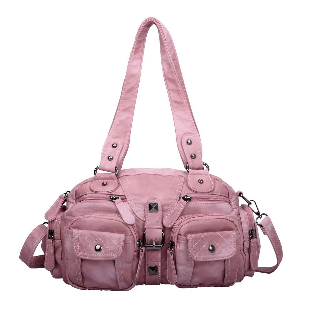 Borsa a tracolla tote in morbida pelle vintage Y2K: Stile Europeo e Americano, Borsa a Spalla Singola Versatile per Donna