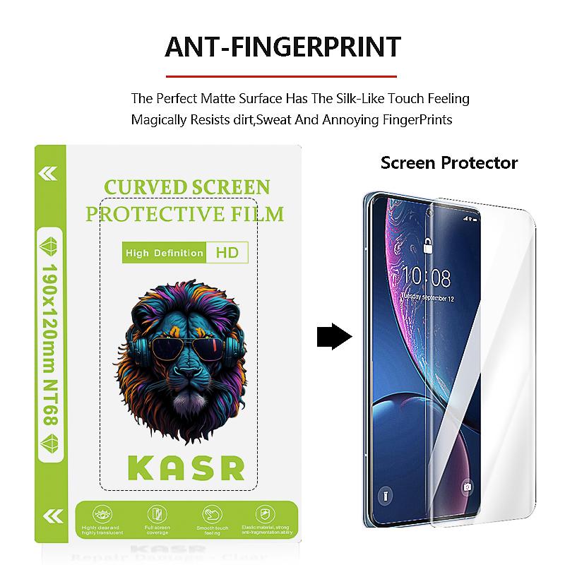 KASR Clear Hydrogel Film Mobile Phone Screen Protection TPU HD Film Screen Protector Hydrogel