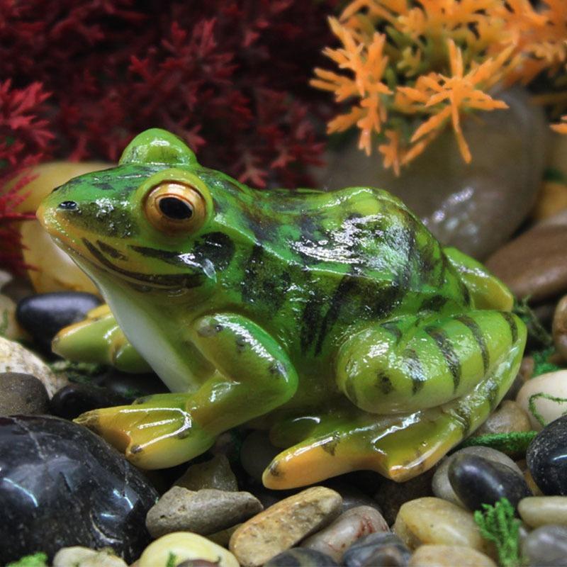 Miniature Landscape Frog Figurine Resin Ornament Garden Bonsai Succulent Decor