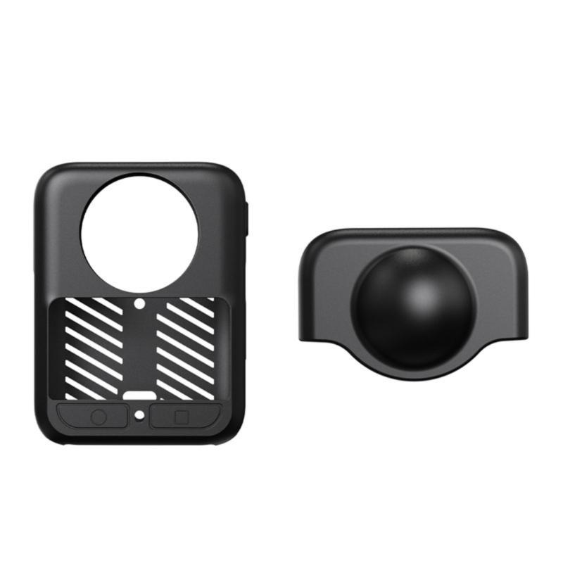 Durability Silicones Protective Cover For 360 Camera Shockproof Antislip Grip Full Body Case Enhances Drop Protections