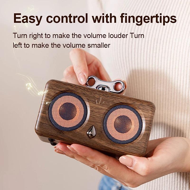 Retro Desktop Bluetooth Speaker New Owl Model Outdoor Wireless Subwoofer Sound Box High Quality Sound