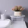 Floor-Standing Wrought Iron Flower Stand for Living Room, Balcony, or Outdoor Use - Cream Style Succulent Storage Rack.