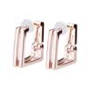 LOKUMI Made In K18 Hoop Ring 18K Nickel Earrings, Japan, 18K, Post, K18, Hypoallergenic, Hoop, Earrings, Catchless, Square, Small, Small, Earrings,