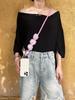 Handcrafted, Colorful Phone Lanyard Adjustable Floral Accessories Pendant Camera Backpack Pendant Phone