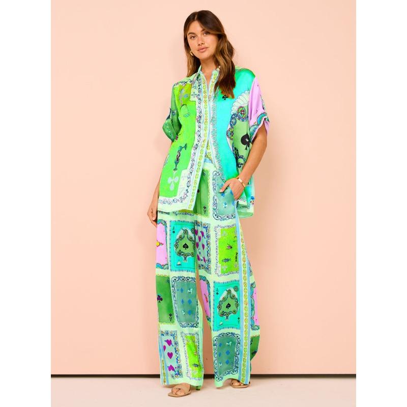 Street women's suit Printed digital high-end new trendy women's suit