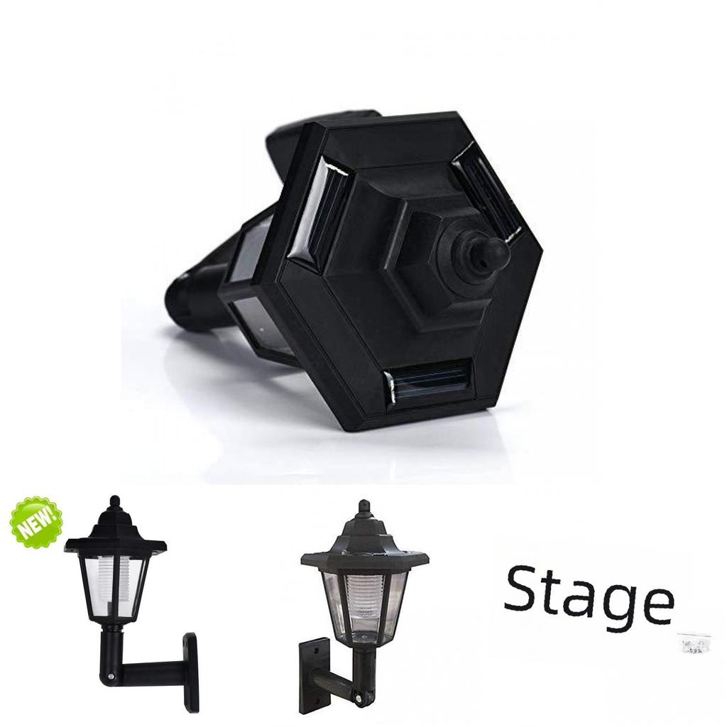 Vintage Solar Hexagonal Lamp Led Lighting For Courtyard And Garden Decor Ip55