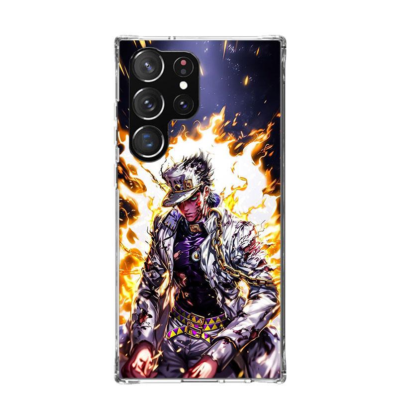 JoJo's Bizarre Adventure Kujo Jotaro Phone Case For Samsung Galaxy S26 Ultra S23 S24 S25 Edge S20 FE S21 S22 Plus Soft Print She