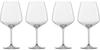 ZWIESEL GLAS Break-Resistant Tulip Wine Glasses for Red Wine (Burgundy), Burgundy, 4-Piece Machine-Made Glass (l123608)