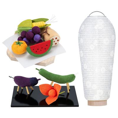 Buddhistischer Altarladen Takita Shoten Bon-Laternen Obon-Zubehör Einfaches Erst-Bon-Set Neues Bon-Set Kodama Monten Kabelloses Set Erste Obon-Dekoration Neues Bon