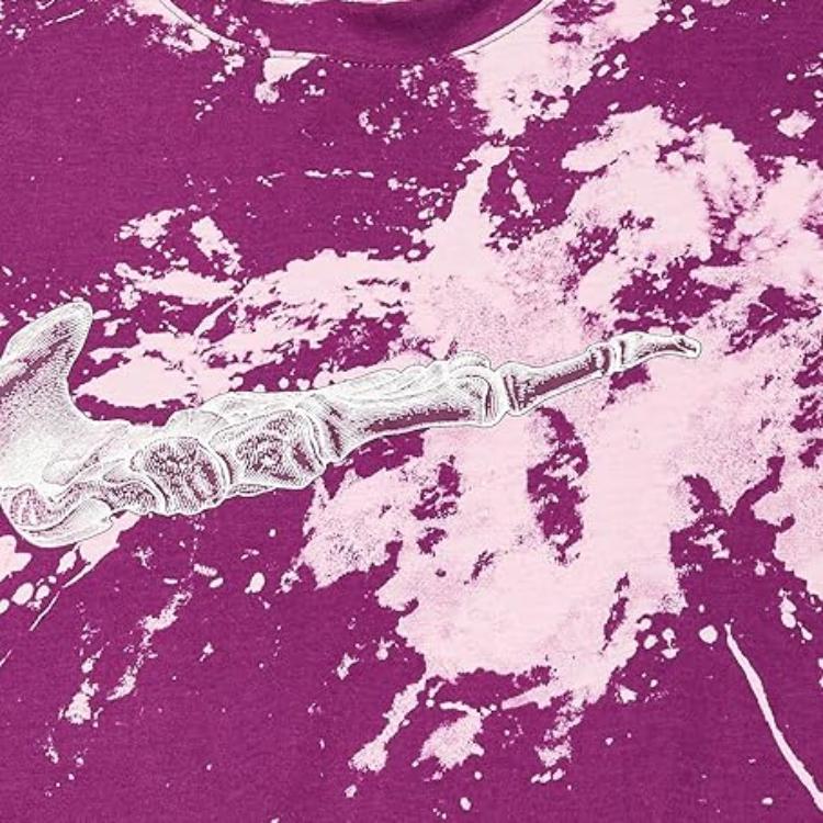 Nike Splash Effect Crew Neck Pullover Short Sleeve T-Shirt Men Tops Pink DZ2729-653