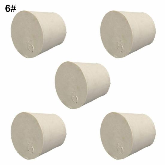 5 Stk Solid Gummi Propper Plugg Plugger Laboratorieflaske Tube forseglet lokk Korker
