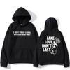 Fake Love Don't Last Hoodies Rapper Mgk Machine Gun Kelly Sweatshirts for Men/Women Hip Hop Graphic Printing Pullovers Hooded