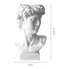 Creatieve Kunst Bloempot Make-up Kwasten Opbergbakje Pennenhouder David Beeldje Hars Medici Vaas Desktop Organizer Huisdecoratie Ornamenten