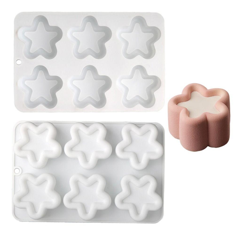 6/15/18 Hohlraum Silikon Kuchenform Blume Herz Quadratisch Rund DIY Backwerkzeug Für DIY Backen