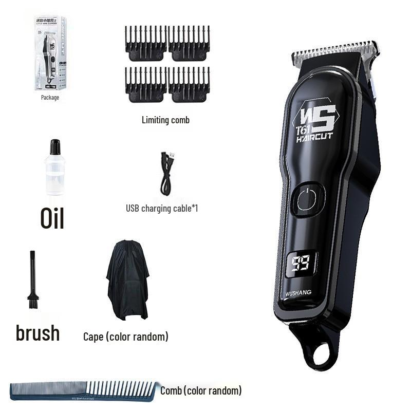 Professional Electric Hair Clipper & Trimmer with Oil Head Carving for Bald Heads