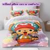 OnePiece Cool Character Soft and Comfortable Duvet Cover, Children's Bedding Set Gift, Extra Large Size, Various Sizes Available