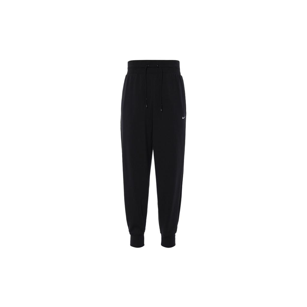 Nike Mid-Rise Lace-Up Tapered Fit Casual Pants Women Bottoms Black FB5435-010