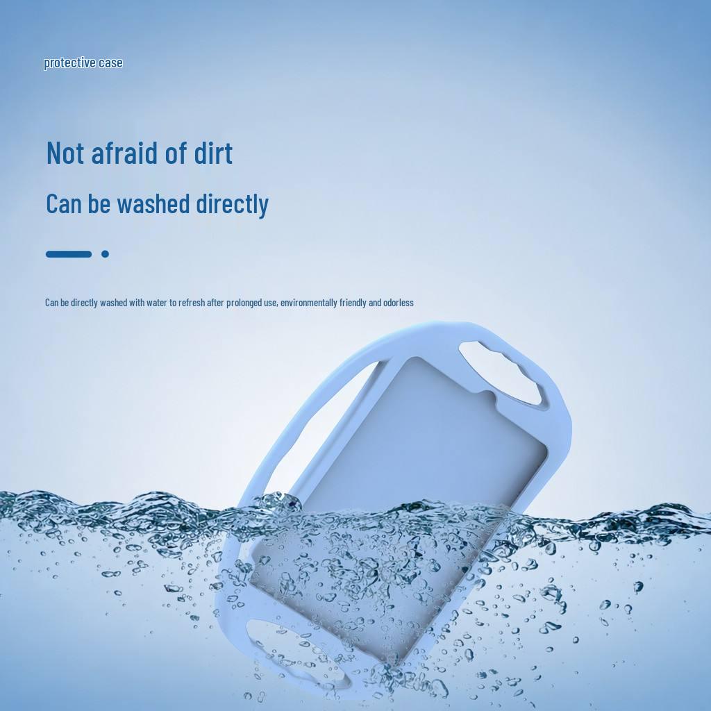 iPad 7/8/9 10.2 Silicone Protective Case with Stand and Three Handles - Drop-Proof Tablet Shell