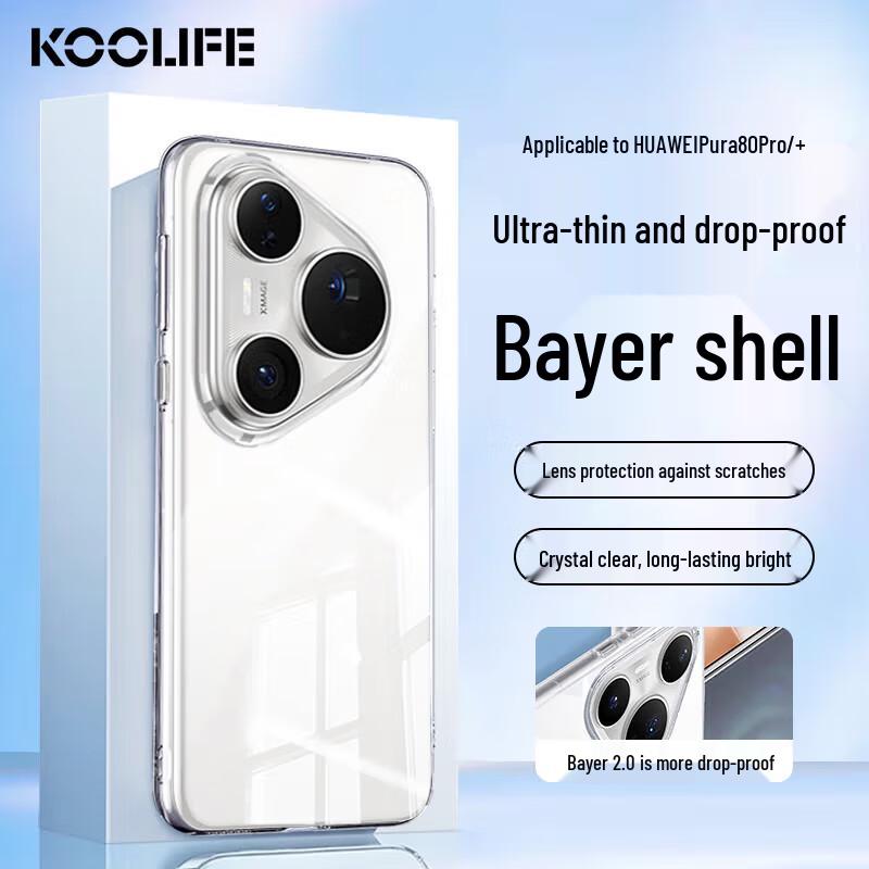 KOOLIFE Huawei Clear Protective Phone Case