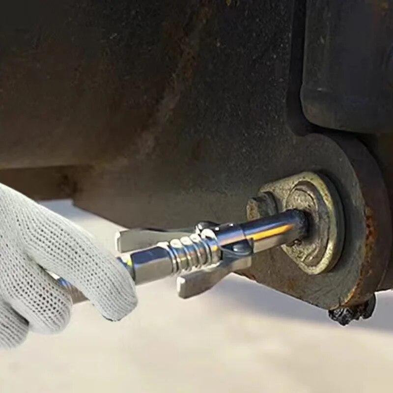 Spojka pro maznici 10000 PSI Velmi odolná Rychloupínací Dvojitá rukojeť Nerezová ocel NPTI/8 Špička maznice proti úniku
