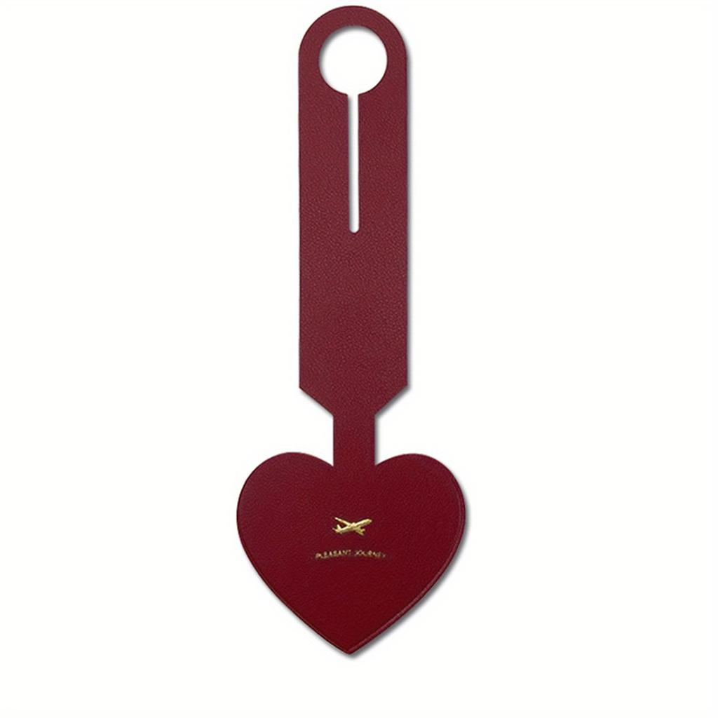 1Pcs Pu Leather Flight Holiday Travel Accessories Suitcase Bags Name ID Address Tags Solid Color Women Men Luggage Tags