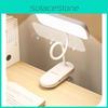 Clip Led On Desk Lamp Adjustable Brightness Room Reading Study Bedside Light