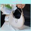 Chic Candy-colored Round Shoulder Bag For Women 2023 New Trendy Pu Underarm Bag