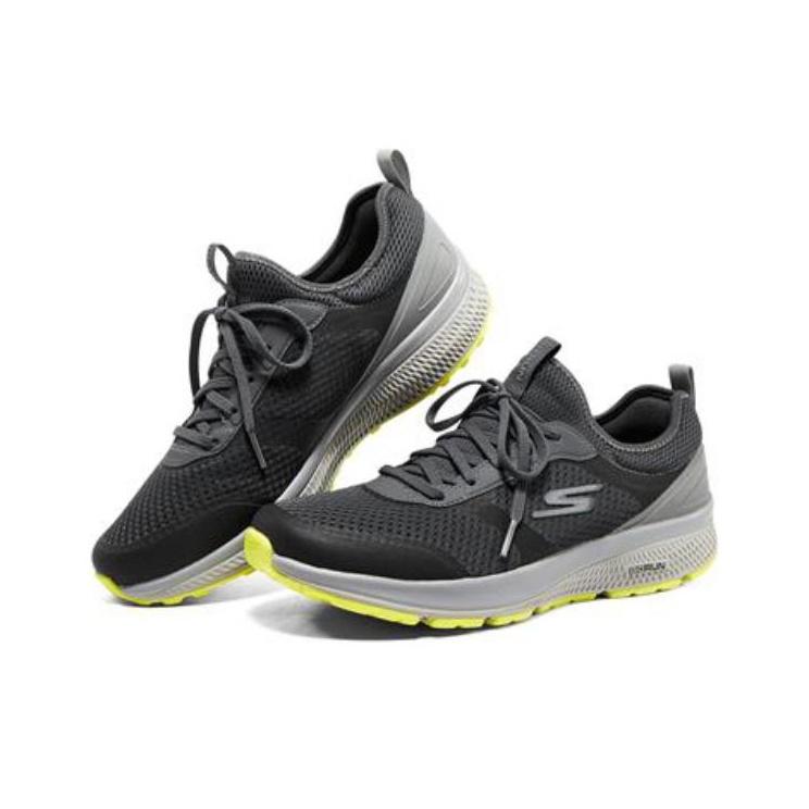 Skechers Go Run Consistent Comfortable Sports Fabric Low Top Casual Running Shoes Men Sneaker Charcoal 220102-CCLM