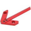 Center Measuring Tool, 45/90° Square Center Finder Line Gauge Aluminum Alloy Woodworking Center Scribe Measuring Tool, 0-160mm, 0.5mm High Accuracy