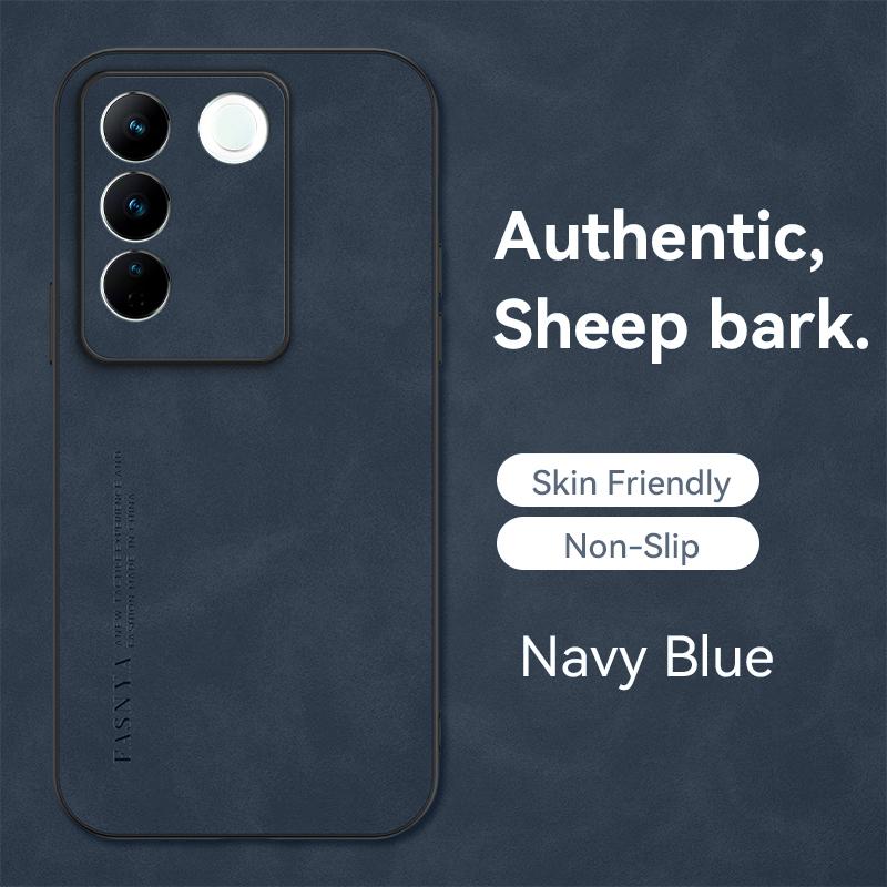 

Чехол для Vivo Z1 Pro V23e V23 V25 V27 V29 Pro T1 Pro V27E V29E, мягкий силиконовый край, твердая задняя крышка, чехол для телефона из искусственной кожи For Vivo V23E розовый