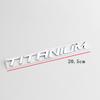3d Metal Logo Titanium Emblem Letters Car Trunk Badge Titanium Sticker Accessories