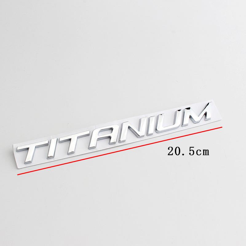 3d Metal Logo Titanium Emblem Letters Car Trunk Badge Titanium Sticker Accessories