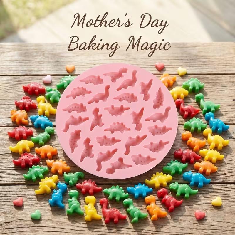 Cute Cartoon Dinosaur Silicone Mould 3D Dinosaur Theme Diy Fondant Cake Chocolate Mold Ice Cake Mould Baking Accessories onesize
