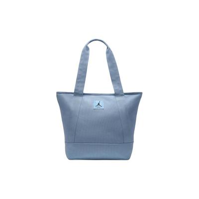 Recycled Cotton Tote Bag, Shopping Bag, Shoulder Bag, Handbag Unisex Blue Gray Jordan WA0731-B18