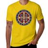 Saint Benedict Medal Tshirt Sports Fans Boys Whites Plus Size Tops Unisexs Workout Shirts