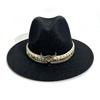 Western Cowboy Hat Jazz Hat Season Men'S And Women'S Retro Top Hat