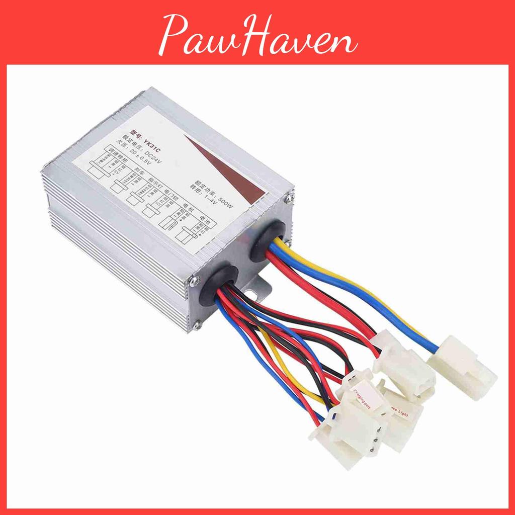 500W Bürstenmotor 24V Steuerbox für Elektrofahrrad Roller E-Bike