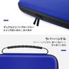 ATiC Nintendo Switch Lite Carrying Storage EVA Full Holds Switch Lite and 10 Game Cards for Easy Blue Case, Case, Bag, Material, Shockproof,