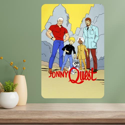 Jonny Quest Classic TV Show Metal Poster Sign 20x30cm（7.8x11.8inch）