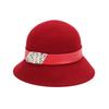 Autumn and Winter New British Celebrity Wool Top Hat Elegant Retro Basin Hat Versatile Fisherman Hat Children Age Reduction
