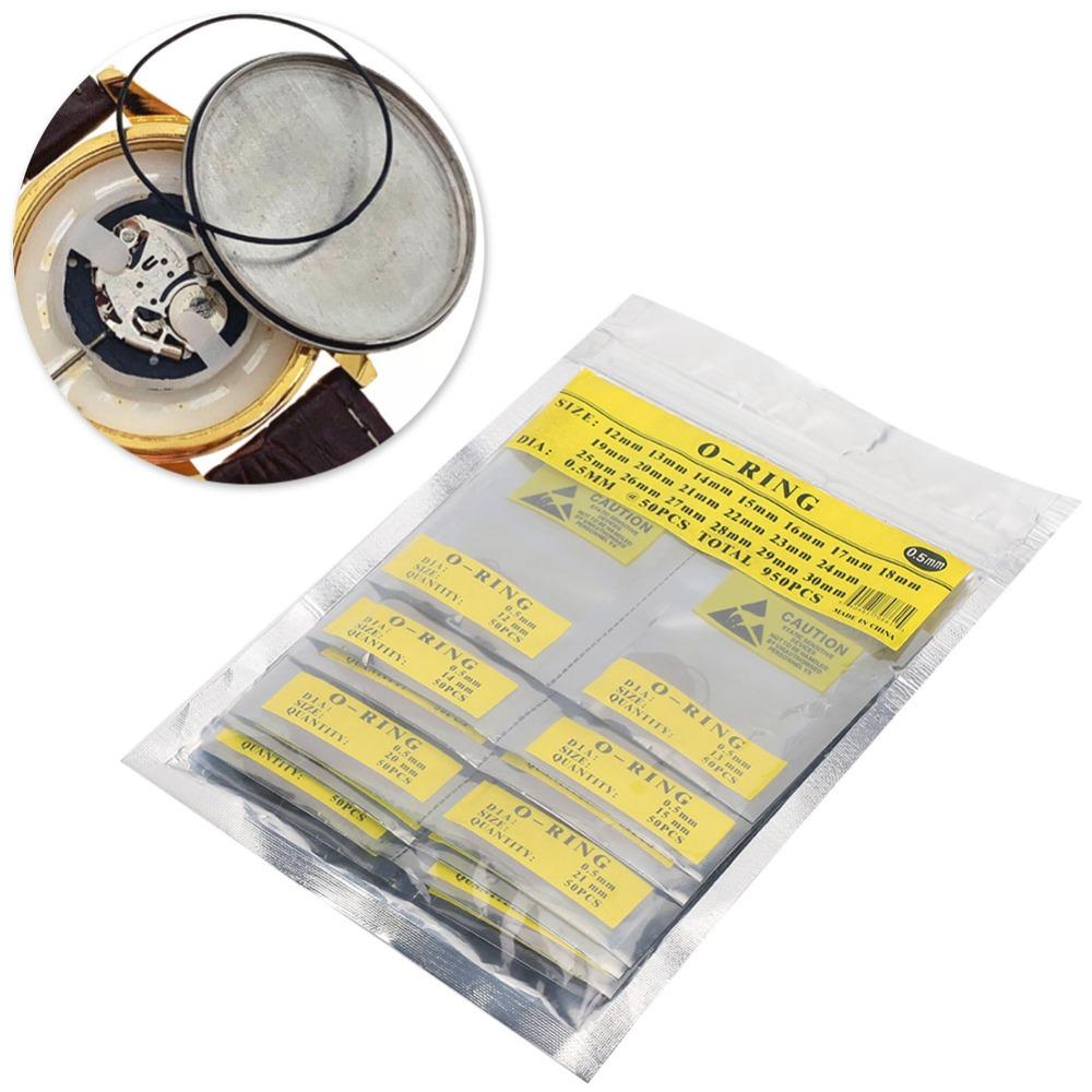 Waterproof Round Watch Gaskets Rubber Sealing 0.6mm Thickness O Ring Set 0.7mm Thickness 0.5mm Thickness Rubber Seal Washers